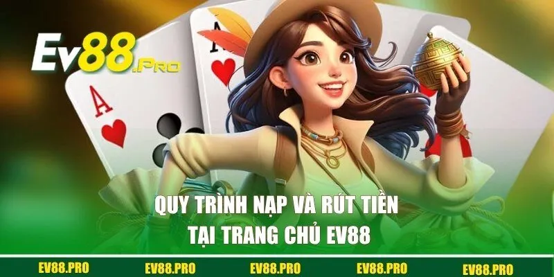 Quy trình nạp và rút tiền tại trang chủ EV88